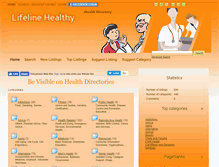 Tablet Screenshot of lifelinehealthy.com